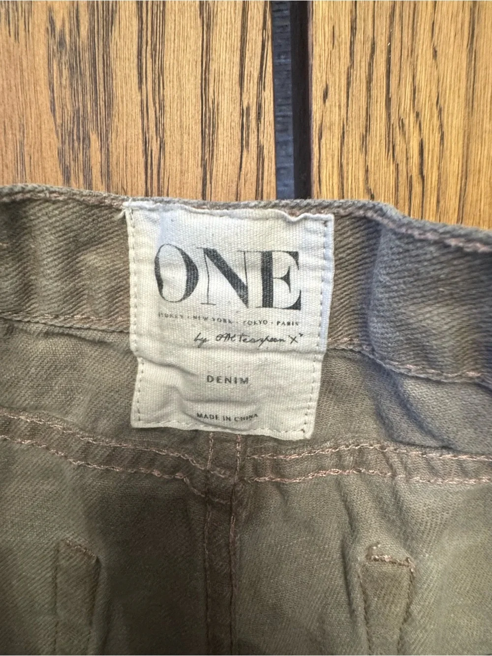 One Teaspoon Awesome Baggie Shorts Waist 28 Denim Destroyed Long Jean Cut Offs